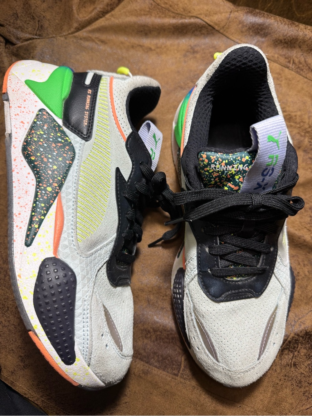 65. Puma RS-X Fourth Dimension Aqua Ponderosa Green RSX 372856-01 Shoes Mens 7C